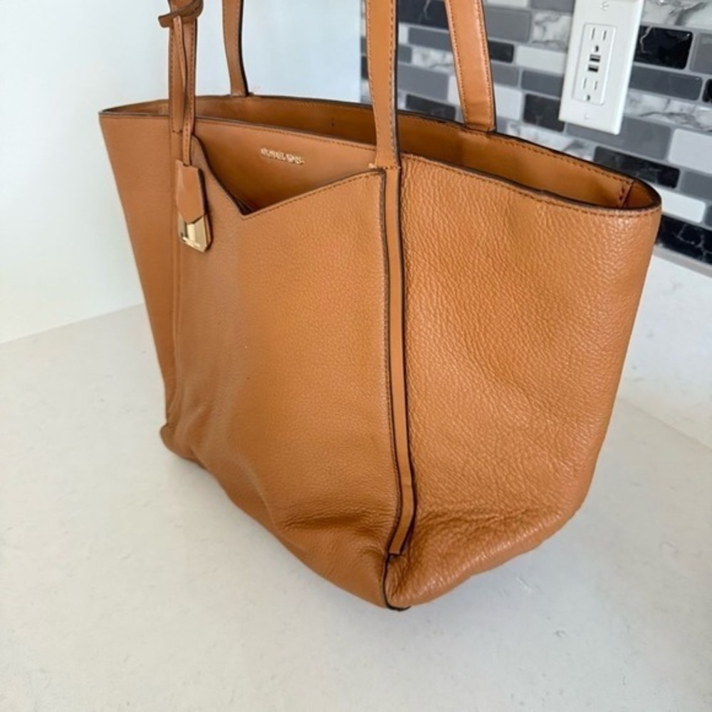 Michael Kors Caramel Leather Tote - Picture 14 of 16